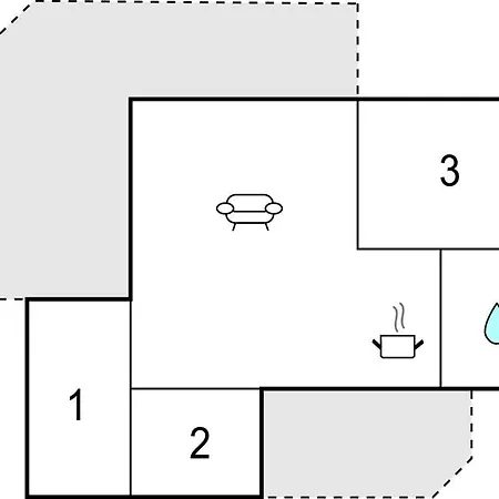 בית נופש 2 Bedroom Lovely In