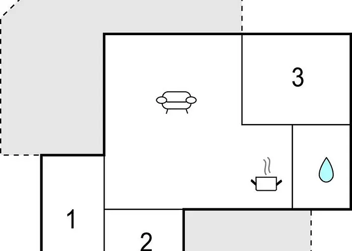 Дом отдыха 2 Bedroom Lovely In